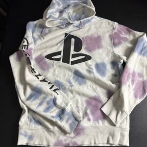 PlayStation Tie Dye Hoodie‎ Sweatshirt Pullover Mens M